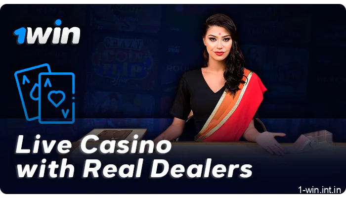 Live Dealers at online casinos 1win - Live Casino for Indians