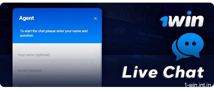 Contact 1Win support via online chat - quick help for players