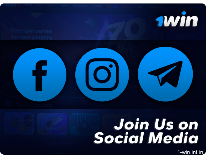Social networks of the 1Win project to connect players