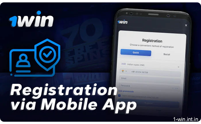Registration via mobile devices on 1Win - step-by-step instructions