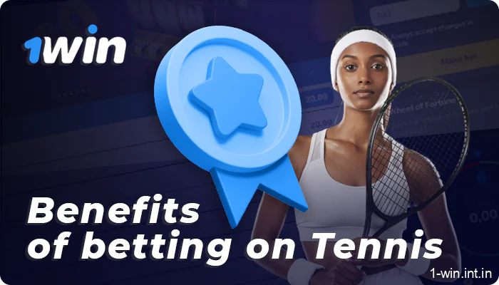 The main advantages of tennis betting at 1win