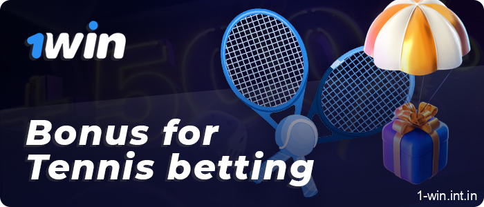 Welcome bonus for tennis betting from 1win