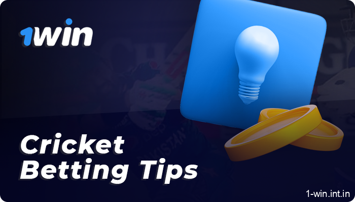 Cricket betting tips and tricks from 1win