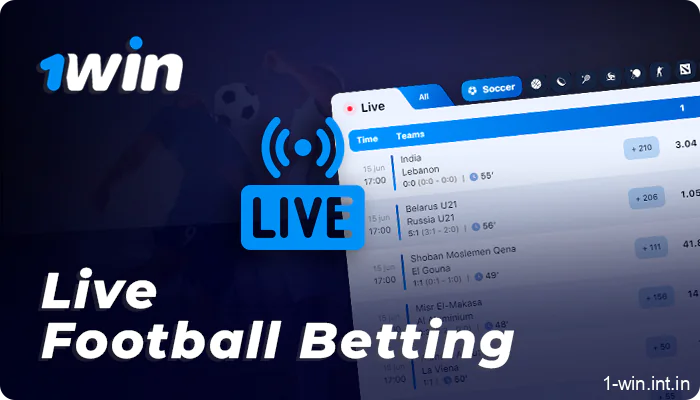 1win football betting online for Indian players