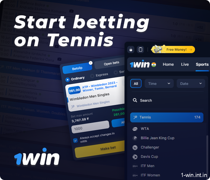 1win tennis betting start guide