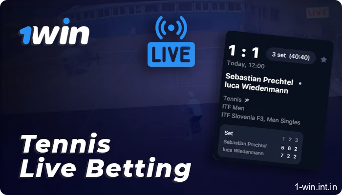 Online tennis betting for players from India