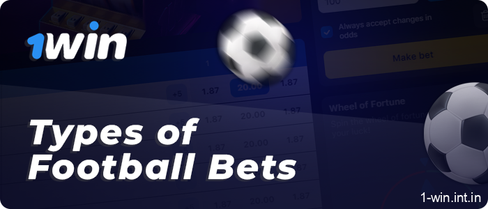 The most popular types of betting at 1win