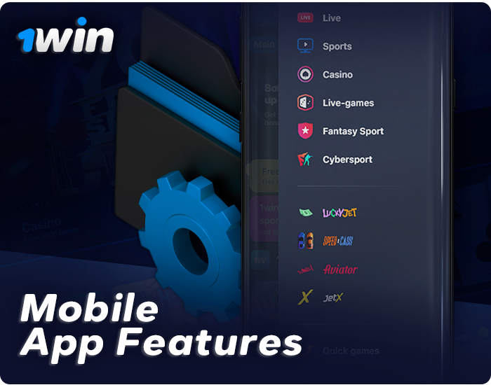 Features of the mobile application 1Win