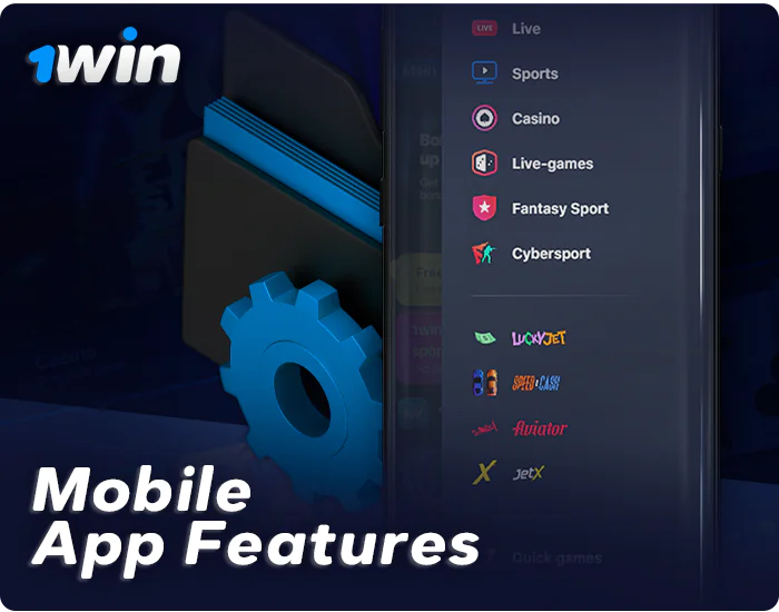 Features of the mobile application 1Win 