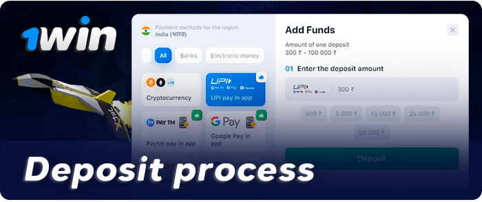 How to deposit to 1Win account to play JetX