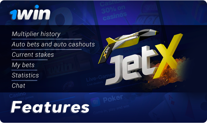 About JetX features for 1Win players