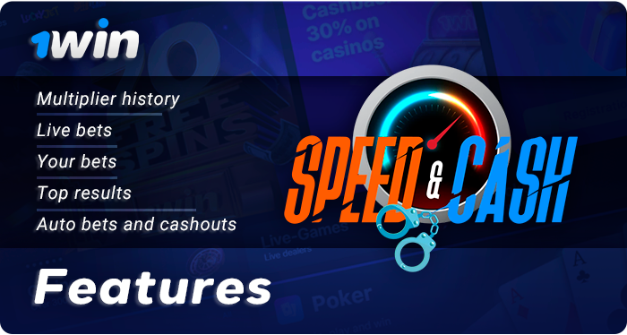 Speed and Cash features for indie 1Win players